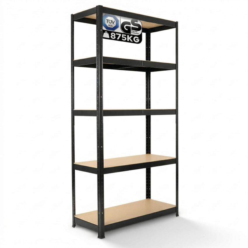 Heavy Duty Shelf 180 x 90 x 40 cm 875 kg - Black