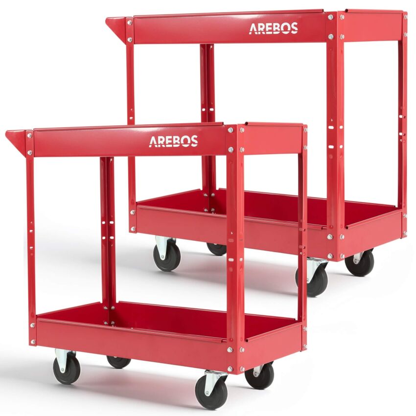 Workshop trolley - 2 Compartments - Set of 2