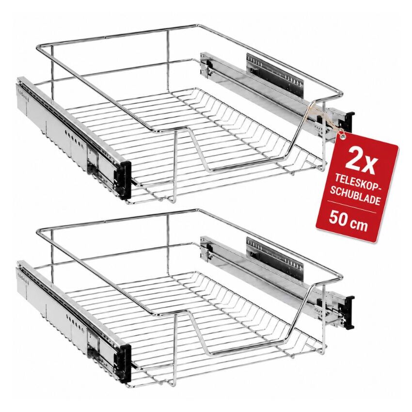 Telescopic Drawer 50 cm - Set of 2