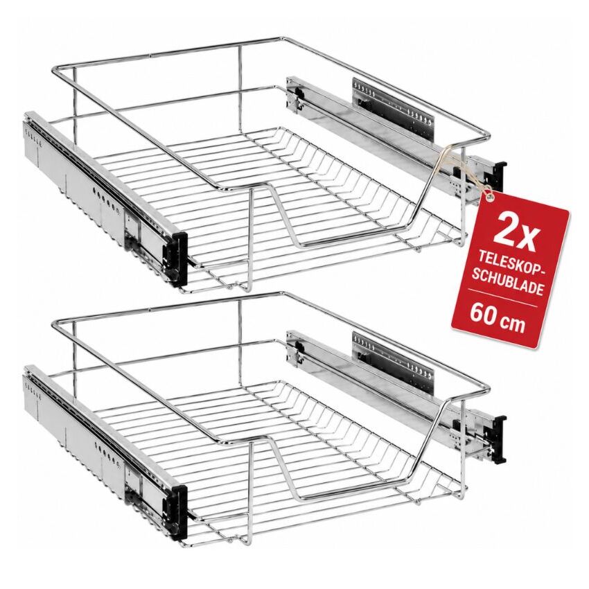Telescopic Drawer 60 cm - Set of 2