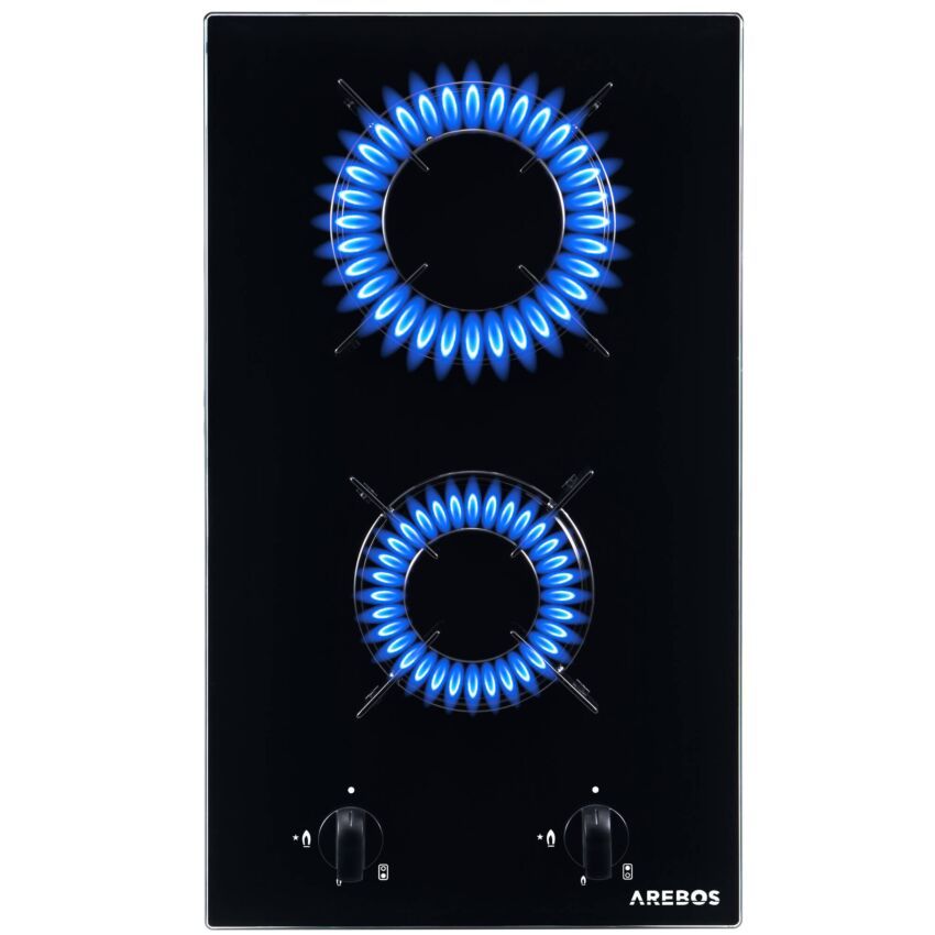 Gas Hob - Glas Ceramic 2 Zones