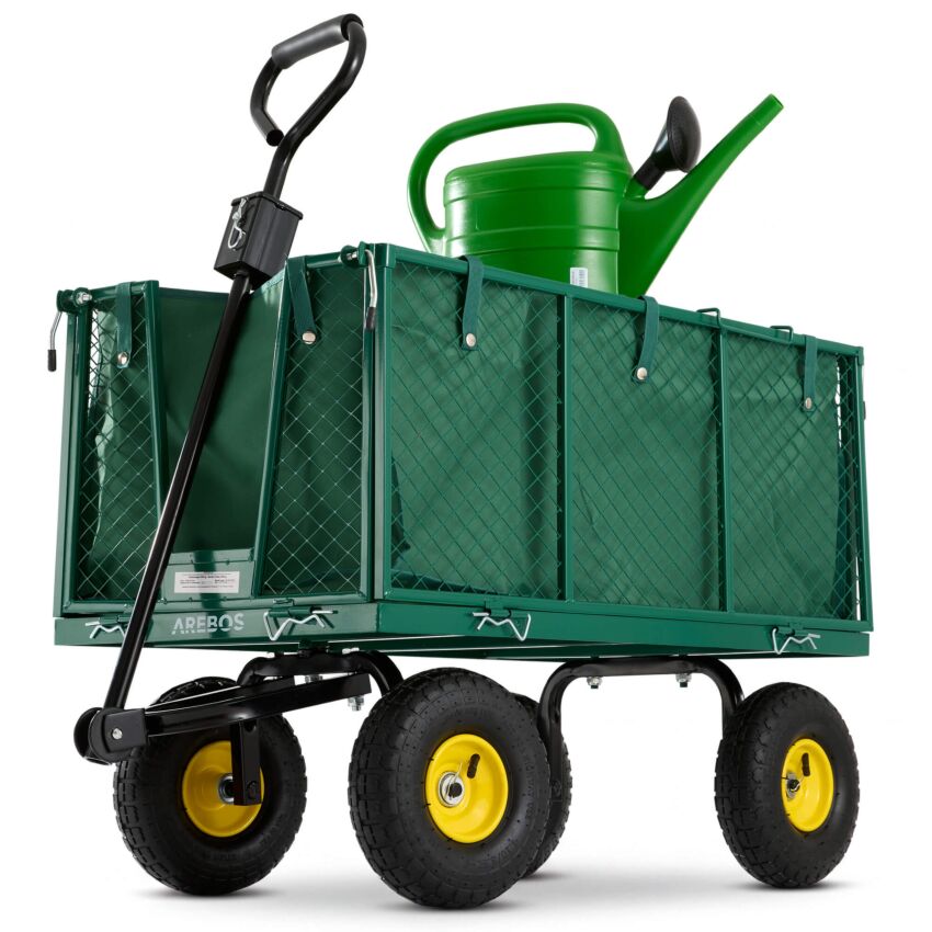 Garden utility wagon up to 550 kg - green