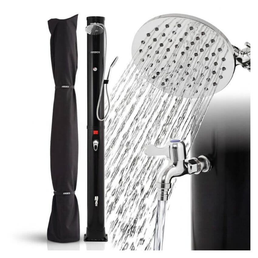 Solar shower 40 l Premium black