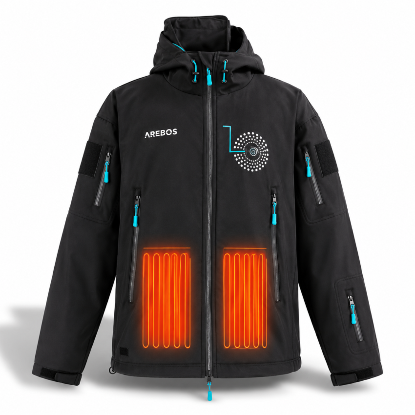 Winter jacket with battery 10000 mAh - S