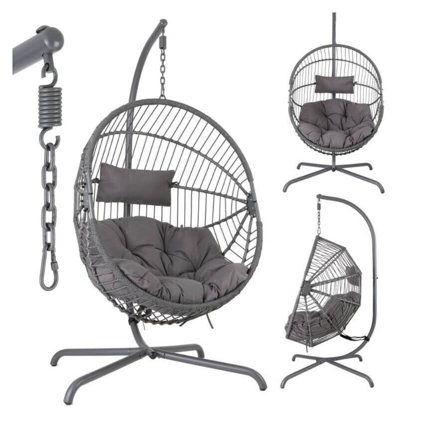 Hanging chair with frame